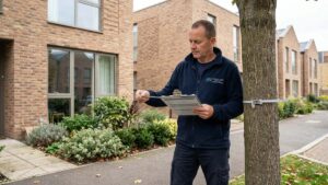 Tree inspection for mortgage approval at residential property in London